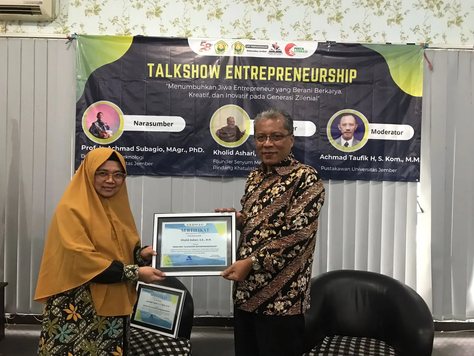 Salam Literasi Perpustakaan Universitas Jember